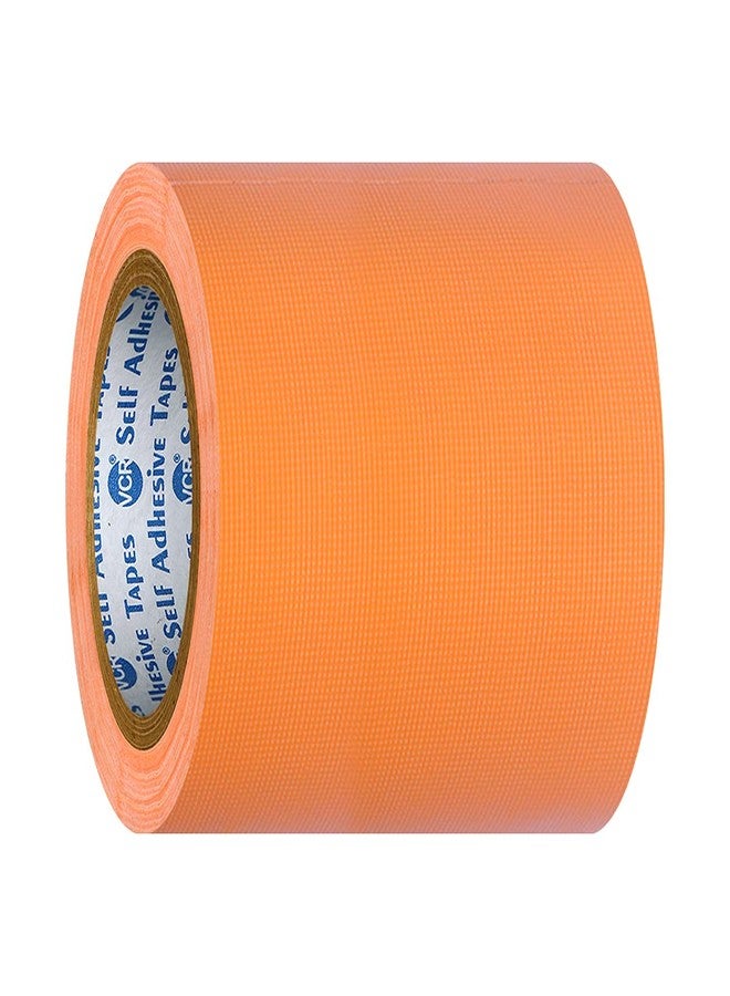 VCR Orange Duct Tape - 18 Meters in Length 120mm / 5" Width - 1 Roll Per Pack - Strong Book Binding Tape - Waterproof Heavy Duty Duct Tape - Image 3